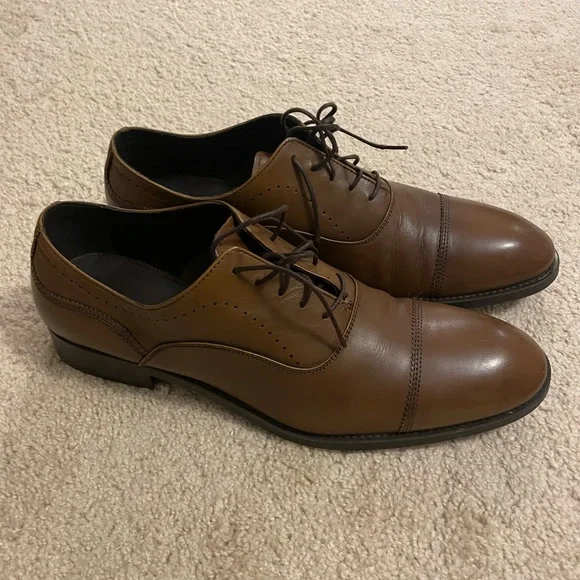 Zara | Shoes | Zara Brown Oxford Dress Shoes Size 2 45 Euro  display picture 2